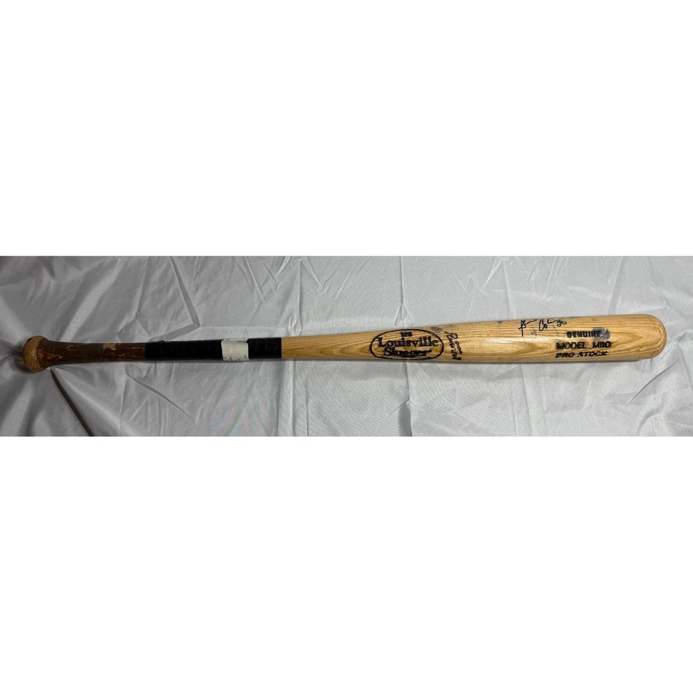 Louisville Slugger M110 Alvin Colina Signed Game Used Bat Tulsa Drillers 34in